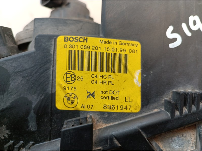 Recambio de faro izquierdo para bmw serie 3 berlina (e46) 318i referencia OEM IAM 0301089201 0301089201 8361947