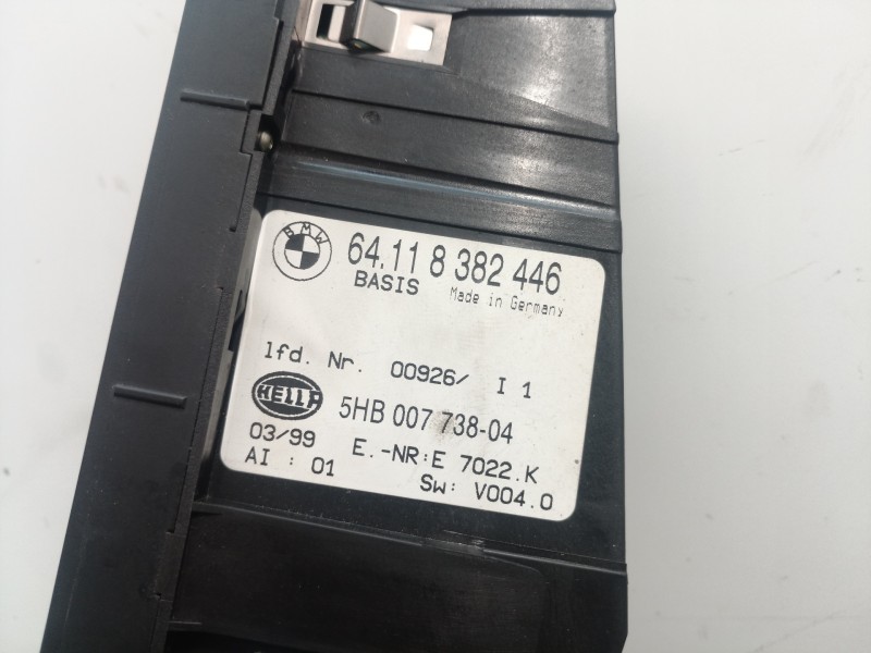 Recambio de mando climatizador para bmw serie 3 berlina (e46) 318i referencia OEM IAM 64118382446 64118382446 5HB00773804
