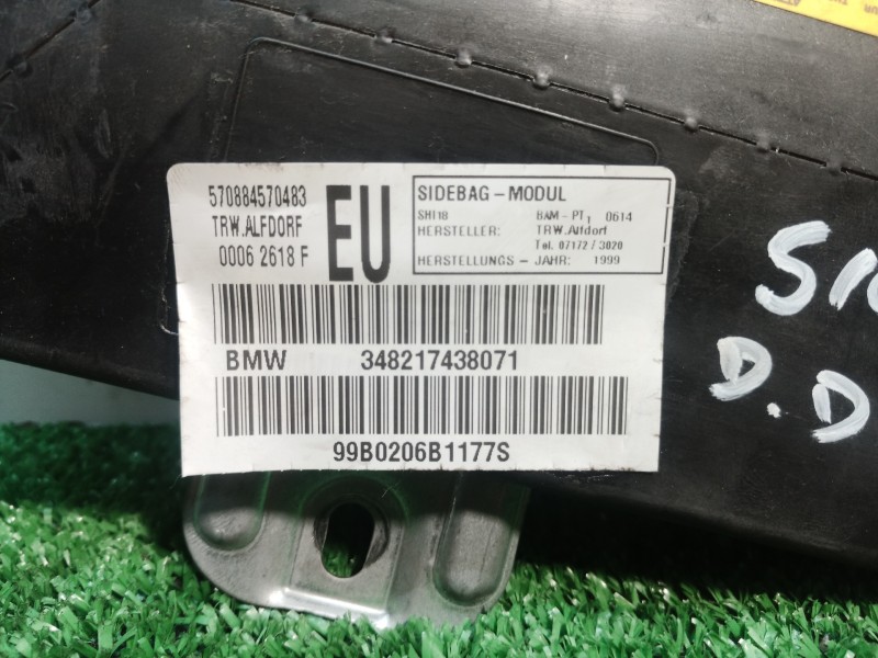Recambio de airbag delantero derecho para bmw serie 3 berlina (e46) 318i referencia OEM IAM 348217438071 348217438071 3482174380