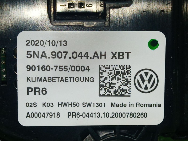 Recambio de mando climatizador para volkswagen tiguan (ad1, ax1) 1.5 tsi referencia OEM IAM 5NA907044AHXBT 5NA907044AHXBT 5NA907