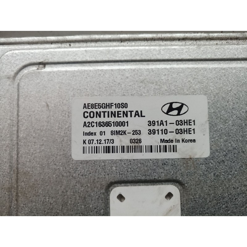 Recambio de centralita motor uce para hyundai ioniq (ae) 1.6 gdi hybrid referencia OEM IAM A2C1636510001 A2C1636510001 A2C163651