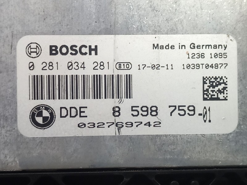 Recambio de centralita motor uce para mini mini (f55) cooper d referencia OEM IAM 0281034281 0281034281 859875901