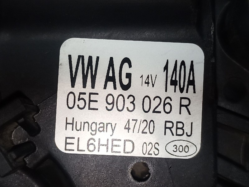 Recambio de alternador para volkswagen tiguan (ad1, ax1) 1.5 tsi referencia OEM IAM   