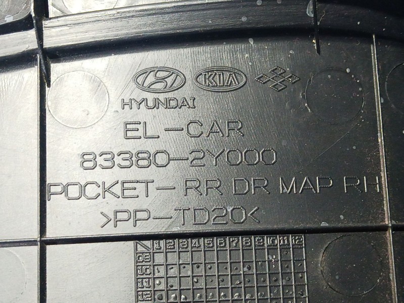Recambio de guarnecido puerta trasera derecha para hyundai ix35 (lm, el, elh) 1.6 referencia OEM IAM   