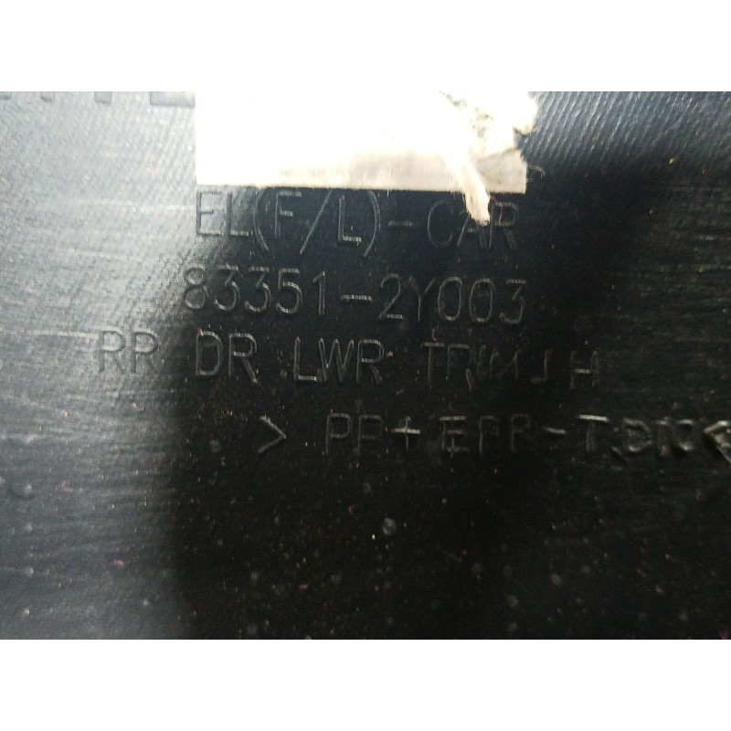 Recambio de guarnecido puerta trasera izquierda para hyundai ix35 (lm, el, elh) 1.6 referencia OEM IAM   