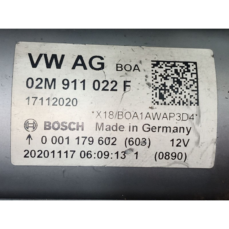 Recambio de motor arranque para volkswagen tiguan (ad1, ax1) 1.5 tsi referencia OEM IAM 02M911022F 02M911022F 0001179602