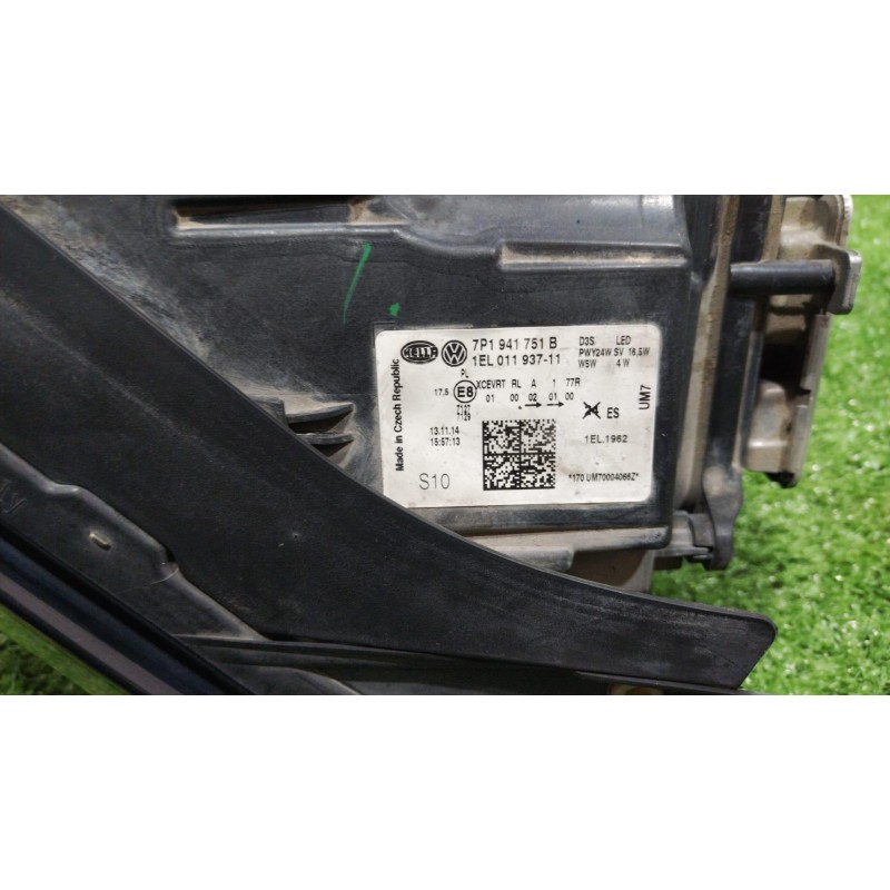Recambio de faro xenon izquierdo para volkswagen touareg (7p6) v6 tdi bluemotion premium referencia OEM IAM 7P1941751B 4G0907397
