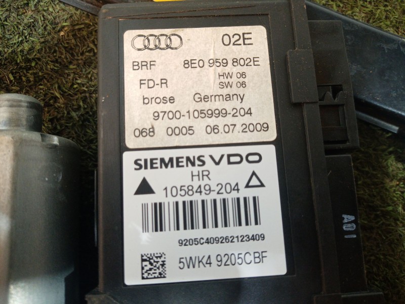 Recambio de elevalunas trasero derecho para seat exeo (3r2) 2.0 tdi referencia OEM IAM   
