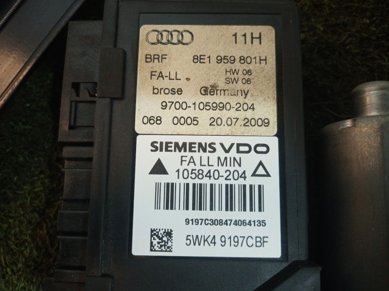 Recambio de elevalunas delantero izquierdo para seat exeo (3r2) 2.0 tdi referencia OEM IAM   