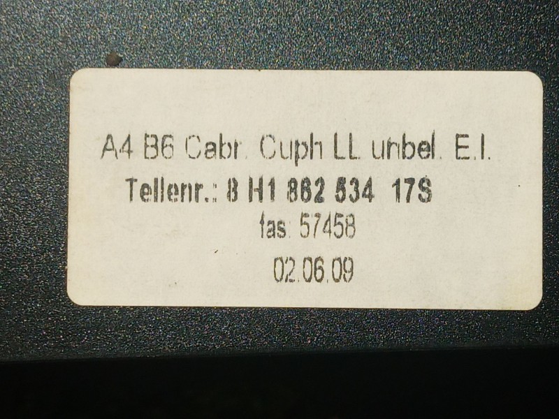 Recambio de guantera para seat exeo (3r2) 2.0 tdi referencia OEM IAM 8H186253417S 8H186253417S 8H186253417S