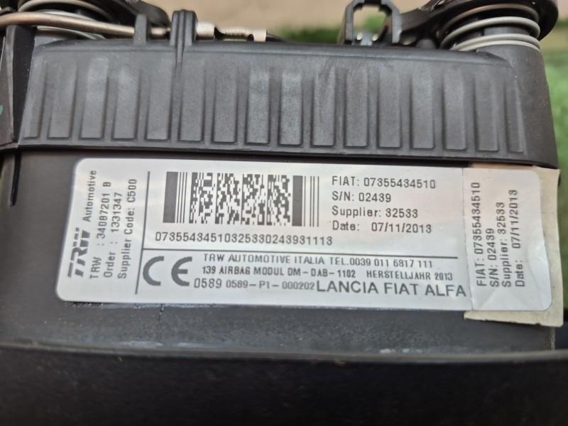 Recambio de airbag volante para fiat panda (312_, 319_) 1.2 (312pxa1a) referencia OEM IAM   