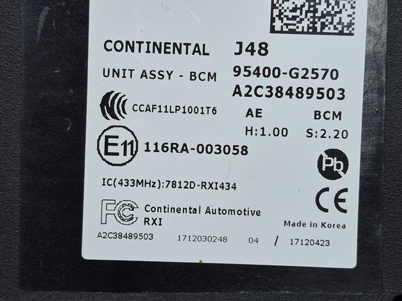 Recambio de modulo electronico para hyundai ioniq (ae) 1.6 gdi hybrid referencia OEM IAM   