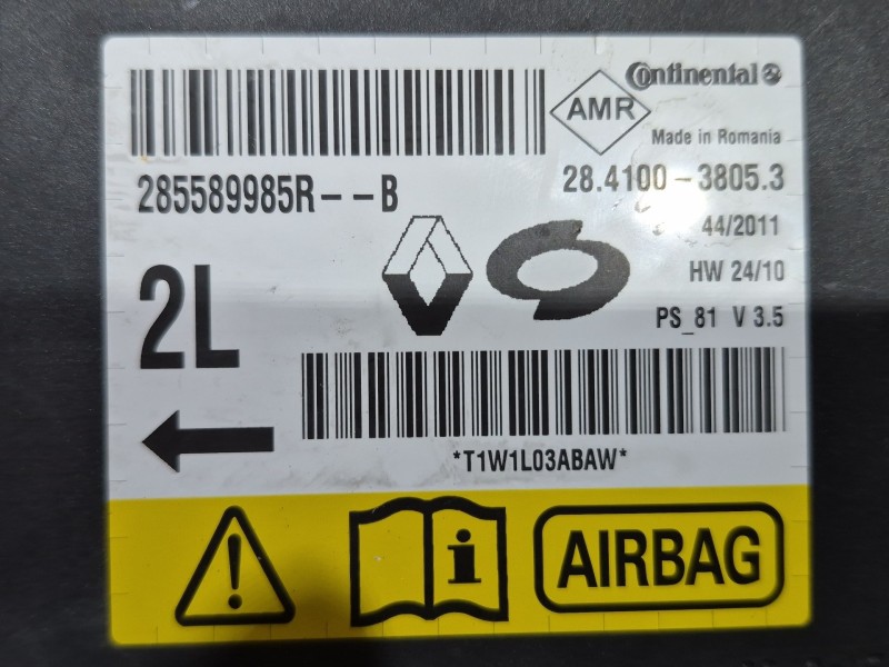 Recambio de centralita airbag para renault fluence (l3_) z.e. referencia OEM IAM   