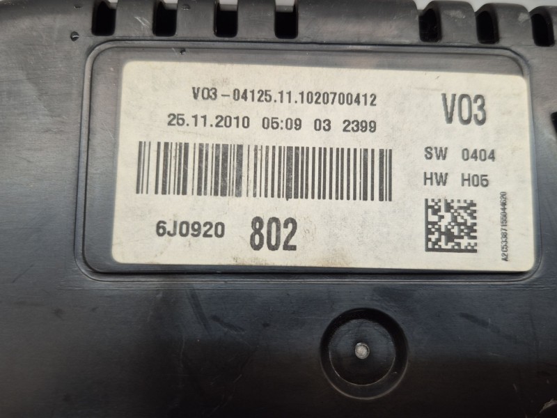 Recambio de cuadro instrumentos para seat ibiza sc (6j1) emoción referencia OEM IAM 6J0920 6J0920 6J0920