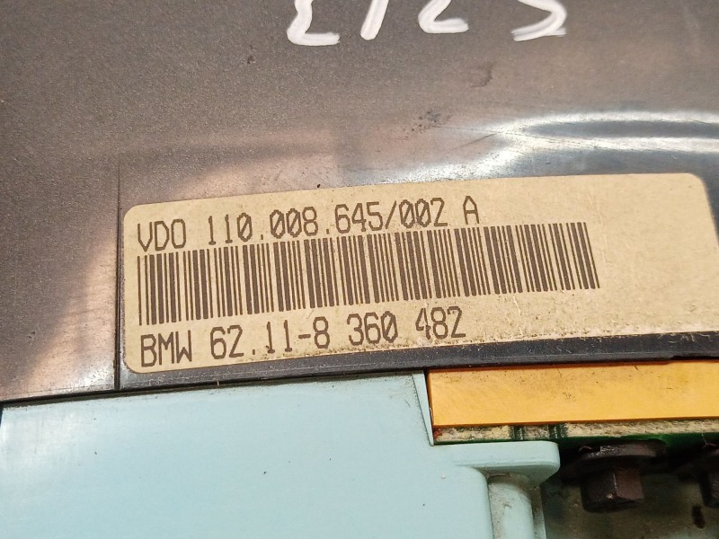Recambio de cuadro instrumentos para bmw serie 3 compacto (e36) 316i referencia OEM IAM 110008645 110008645 110008645