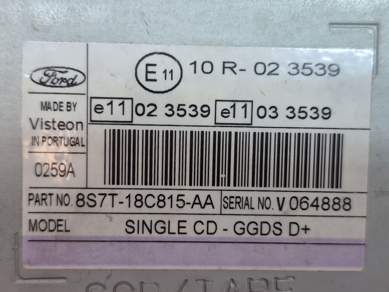 Recambio de sistema audio / radio cd para ford mondeo ber. (ca2) ambiente referencia OEM IAM   