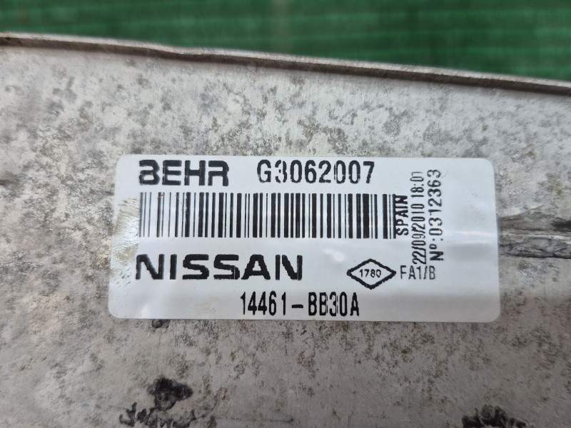 Recambio de intercooler para nissan qashqai i (j10, nj10) 1.5 dci referencia OEM IAM   
