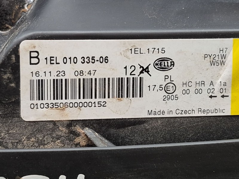 Recambio de faro derecho para nissan qashqai i (j10, nj10) 1.5 dci referencia OEM IAM B1EL010335 B1EL010335 B1EL010335