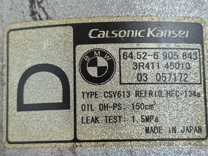 Recambio de compresor aire acondicionado para bmw 3 (e46) 320 d referencia OEM IAM   