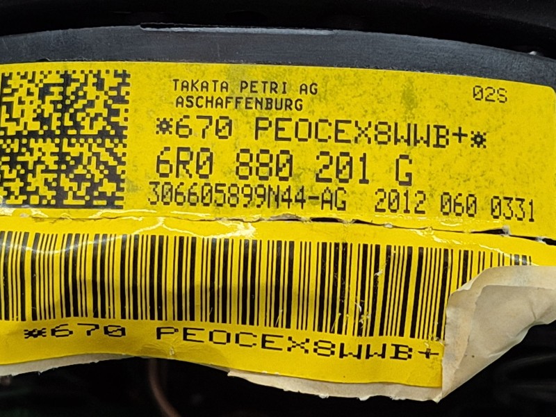 Recambio de airbag volante para volkswagen polo v (6r1, 6c1) 1.2 referencia OEM IAM   