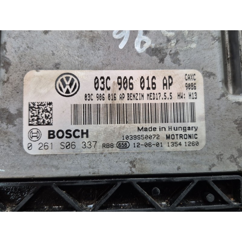Recambio de centralita motor uce para seat leon (1p1) 1.4 tsi referencia OEM IAM   