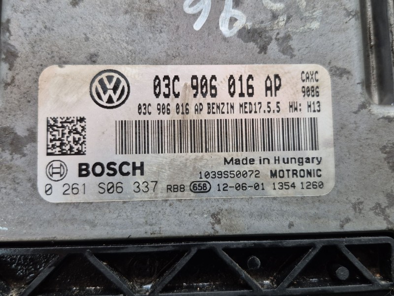 Recambio de centralita motor uce para seat leon (1p1) 1.4 tsi referencia OEM IAM   