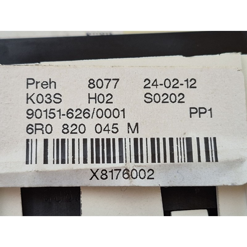 Recambio de mando climatizador para volkswagen polo v (6r1, 6c1) 1.2 referencia OEM IAM   