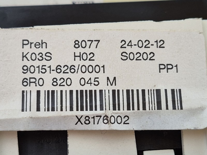 Recambio de mando climatizador para volkswagen polo v (6r1, 6c1) 1.2 referencia OEM IAM   