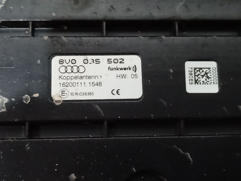 Recambio de consola central trasera para audi a3 (8v1, 8vk) 1.6 tdi referencia OEM IAM   