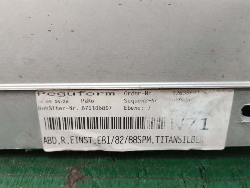 Recambio de faldon lateral para bmw 1 (e87) 118 d referencia OEM IAM   