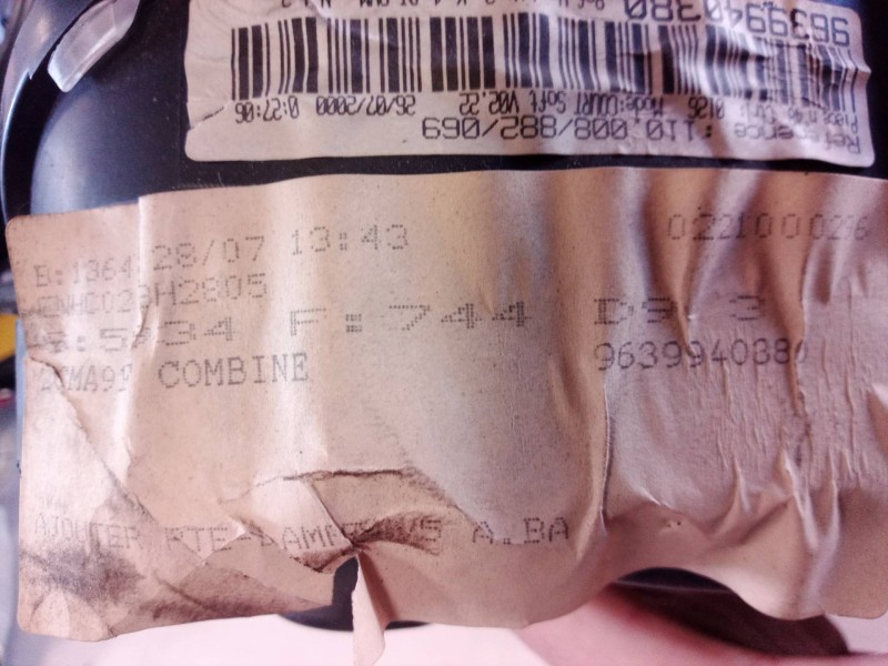 Recambio de cuadro instrumentos para peugeot 406 berlina ( s1 / s2 ) srdt referencia OEM IAM 9639940380 9639940380 9639940380