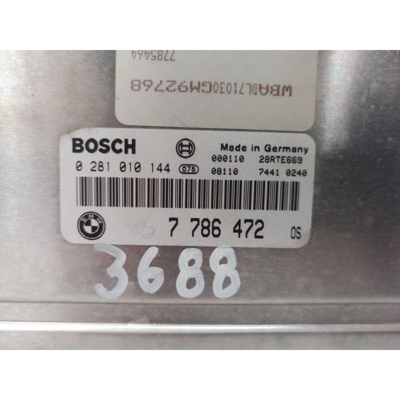 Recambio de centralita motor uce para bmw serie 5 berlina (e39) 530d referencia OEM IAM 0281010144 0281010144 7786472