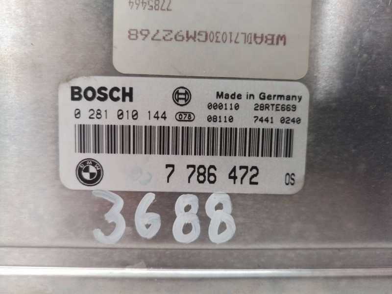 Recambio de centralita motor uce para bmw serie 5 berlina (e39) 530d referencia OEM IAM 0281010144 0281010144 7786472