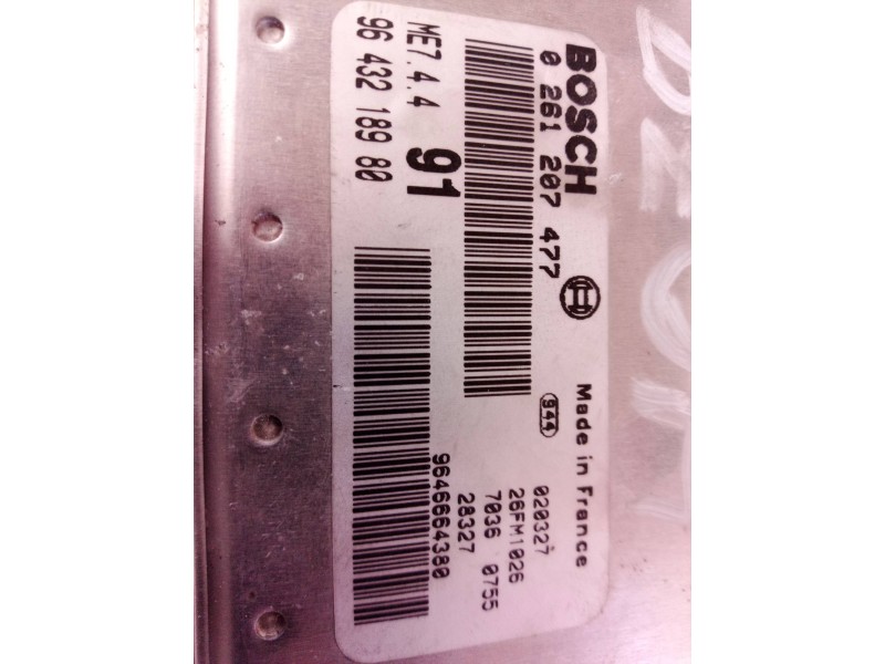 Recambio de centralita motor uce para peugeot 206 berlina xs referencia OEM IAM 9643218980 0261207477 9645554380