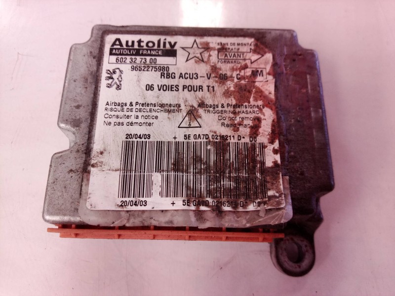 Recambio de centralita airbag para peugeot 206 berlina xr referencia OEM IAM 9652275980 9652275980 602327300