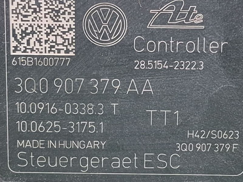 Recambio de abs para audi a3 (8v1, 8vk) 1.6 tdi referencia OEM IAM 3Q0907379AA 3Q0907379AA 3Q0907379AA