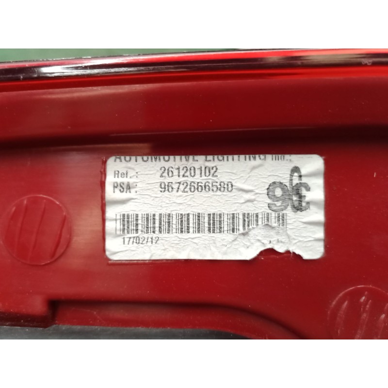 Recambio de piloto trasero izquierdo para peugeot 5008 (0u_, 0e_) 1.6 hdi referencia OEM IAM   