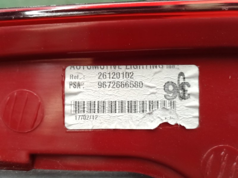 Recambio de piloto trasero izquierdo para peugeot 5008 (0u_, 0e_) 1.6 hdi referencia OEM IAM   