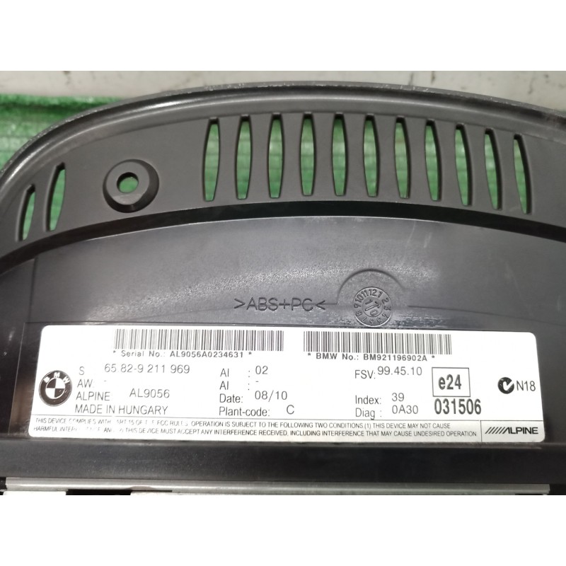 Recambio de pantalla multifuncion para bmw 5 touring (e61) 520 d referencia OEM IAM   