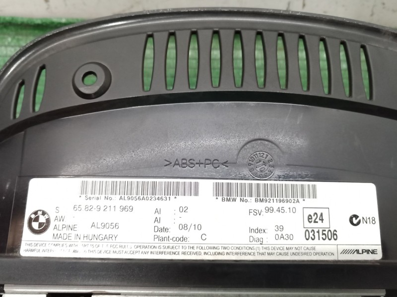 Recambio de pantalla multifuncion para bmw 5 touring (e61) 520 d referencia OEM IAM   