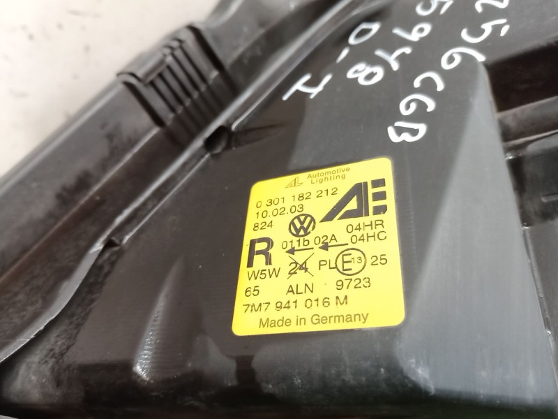 Recambio de faro izquierdo para seat alhambra (7v8, 7v9) 1.9 tdi referencia OEM IAM   