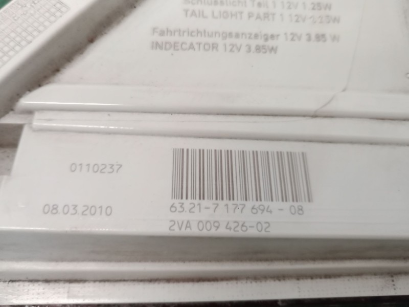 Recambio de piloto trasero derecho para bmw 5 touring (e61) 520 d referencia OEM IAM   