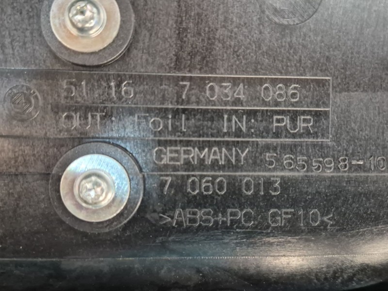 Recambio de consola central trasera para bmw 5 touring (e61) 520 d referencia OEM IAM   