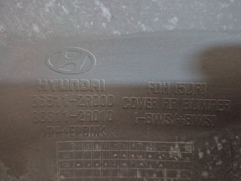 Recambio de paragolpes trasero para hyundai i30 (fd) 1.6 crdi referencia OEM IAM   