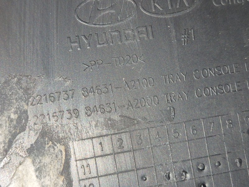 Recambio de consola central trasera para kia cee´d sportswagon (jd) 1.6 crdi 128 referencia OEM IAM   