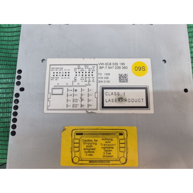 Recambio de sistema audio / radio cd para volkswagen tiguan (5n_) 2.0 tdi referencia OEM IAM   