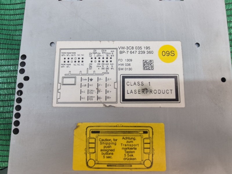 Recambio de sistema audio / radio cd para volkswagen tiguan (5n_) 2.0 tdi referencia OEM IAM   