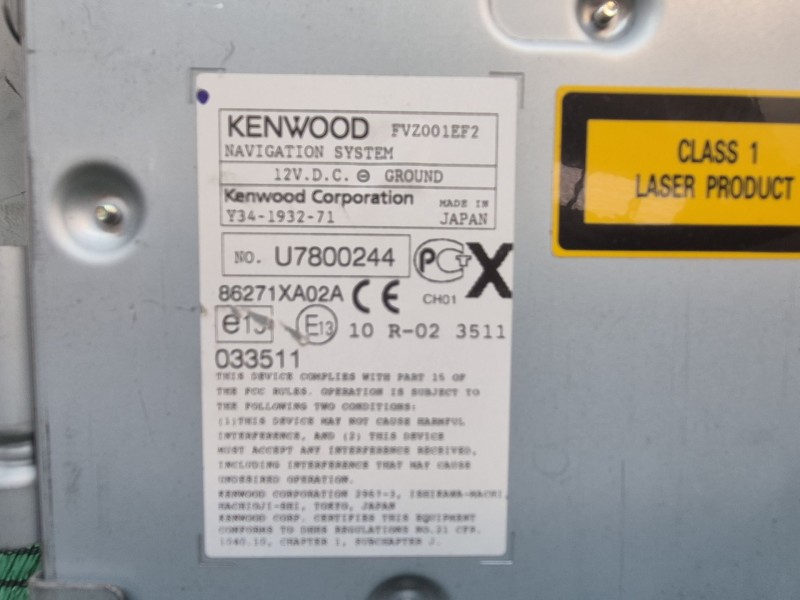 Recambio de sistema navegacion gps para subaru tribeca (b9) 3.0 (wxe) referencia OEM IAM   