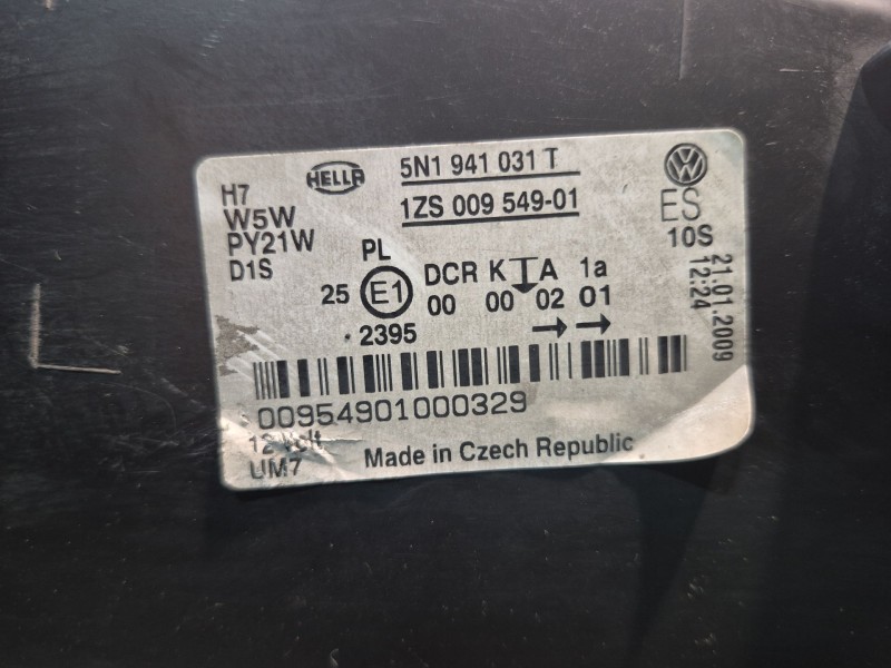 Recambio de faro izquierdo para volkswagen tiguan (5n1) 2.0 tdi referencia OEM IAM   