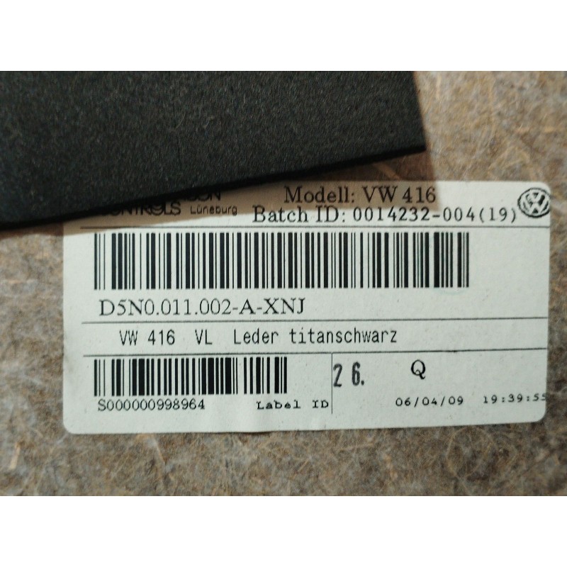 Recambio de guarnecido puerta delantera izquierda para volkswagen tiguan (5n_) 2.0 tdi referencia OEM IAM   